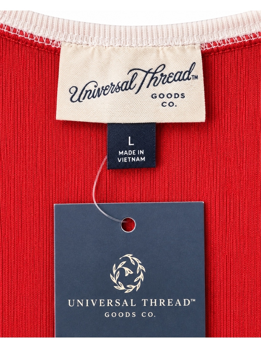 Universal Thread Red USA Ribbed Tank Top - Picture 3 of 3